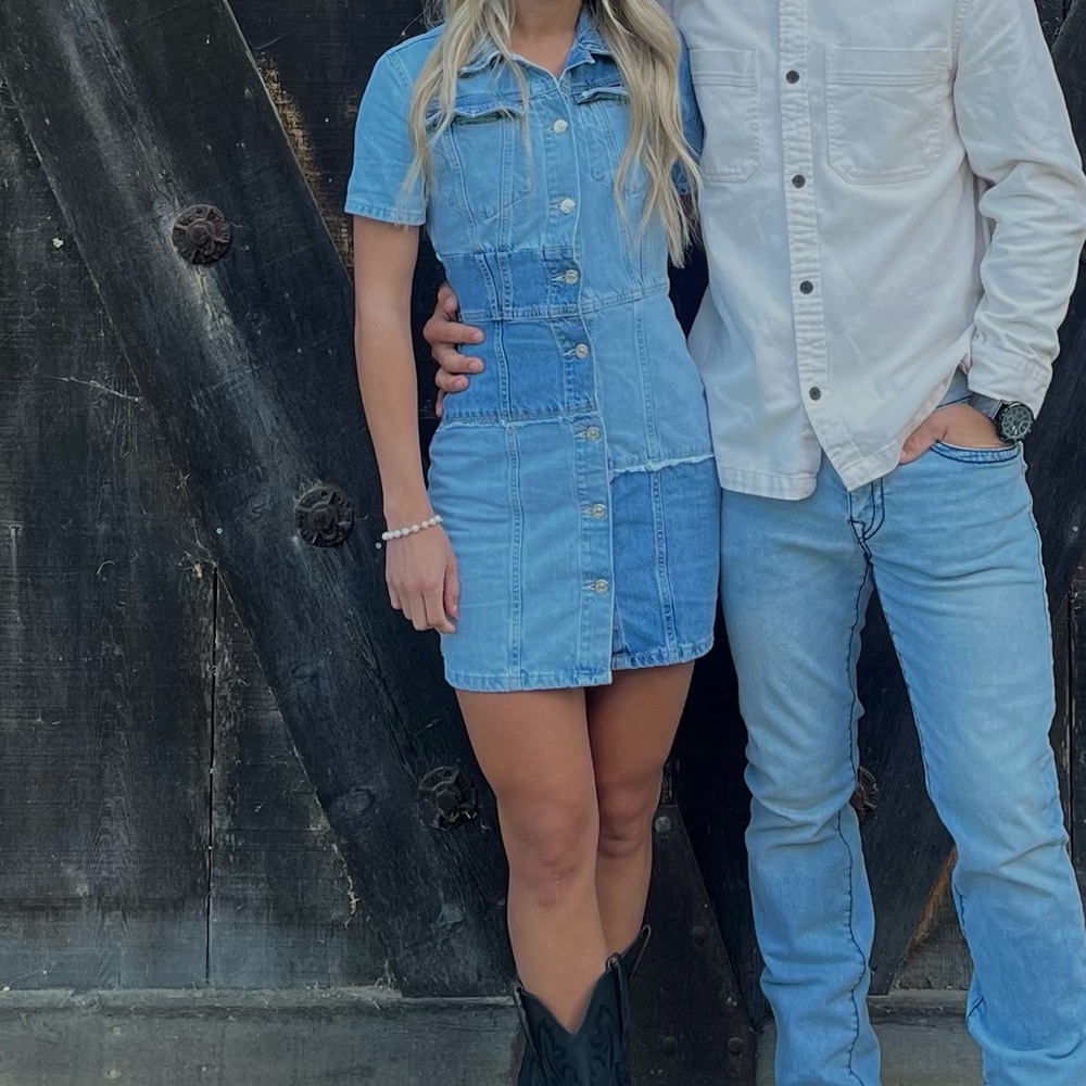 Vintage Zara Jean Dress Mini